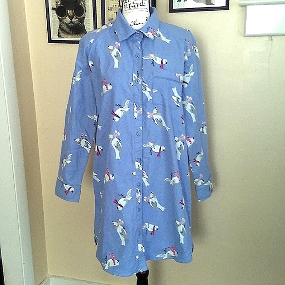 LADIES FLANNEL NIGHTSHIRT  sz.m